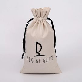 China Slim Canvas Drawstring Bags Bulk , Small Custom Canvas Drawstring Bags supplier