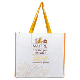 China White Woven Polypropylene Tote Bags For Packaging And Outdoor Carry Use supplier