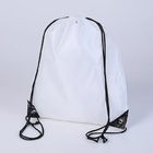 China Trainning White Drawstring Backpack , Waterproof Large Drawstring Sports Bag company