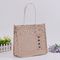 Heavy Canvas Grocery Jute Tote Bags With Leather Handles Wash In Cold Water supplier