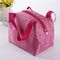 Eco Friendly Pink Insulated Cooler Bags With Canvas Fabric Material Wash In Water supplier