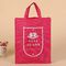 Light Red Reusable Shopping Bags That Fold Into Themselves Customized Logo supplier