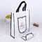 Washable Black And White Foldable Tote Bag With Long High Hardness Rope supplier