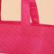 Light Red Reusable Shopping Bags That Fold Into Themselves Customized Logo supplier
