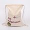 Blank Cotton Drawstring Bags / Personalized Small Fabric Bags With Drawstring supplier