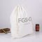 Small Cotton Muslin Drawstring Bags / White Promotional Drawstring Bags supplier