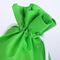 Summer Green Drawstring Bag , Light Weight Cloth Drawstring Gift Bags supplier