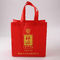 Deep Red Small Non Woven Bags / Summer Custom Printed Non Woven Bags supplier