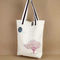 Embroidered Cotton Canvas Tote Bags Single Tree On The Surface Offset Printing supplier