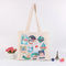 Multi Colors Natural Cotton Canvas Tote Bags For Girls On The Shoulder supplier