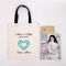 Beautiful Reusable Cotton Canvas Tote Bags For Ladies Customized Size supplier