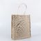 Brown Recycled Eco Friendly Jute Bags , Small Jute Hessian Shopping Bags supplier