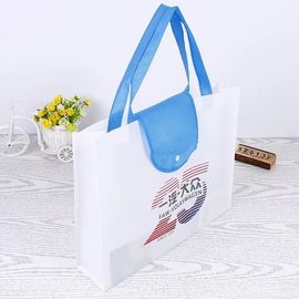 Collapsible Recycle Foldable Shopping Bag / Blue Folding Grocery Bags
