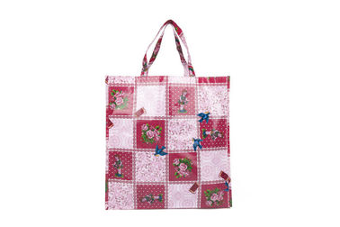 China Red And Pink Polypropylene Reusable Shopping Bags For Supermarket Packing factory