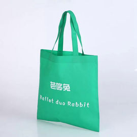 China Green Handled Non Woven Fabric Shopping Bags Heat - Transfer Printing factory