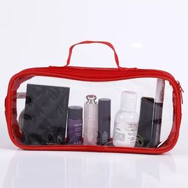 Eco - Friendly PVC Cosmetic Bag With Silk Screen Heat Transfer Printing