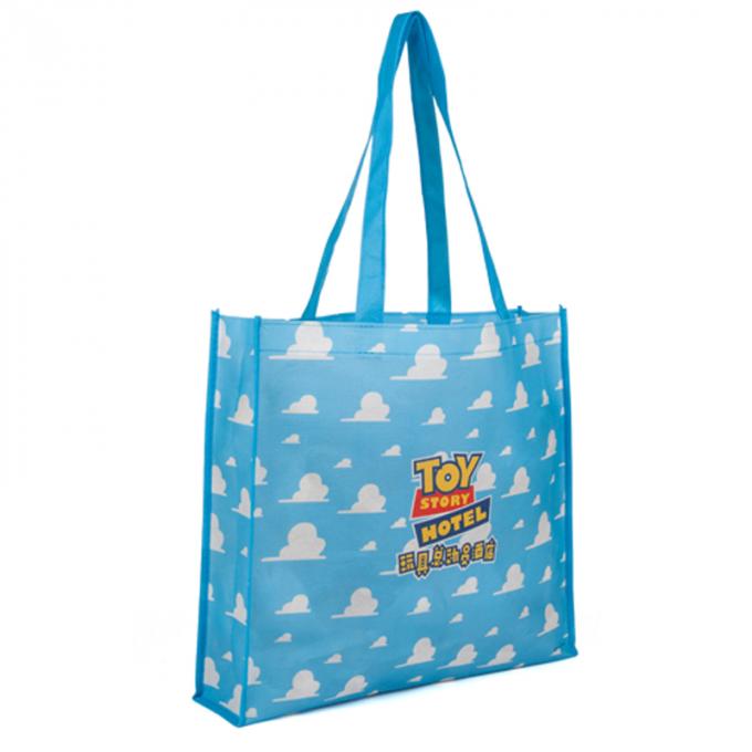 Personalized Polypropylene Tote Bags With White Clouds On The Surface