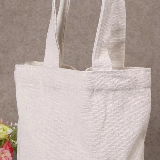 Printed Shopping Cotton Canvas Bag , Custom Logo White Cotton Tote Bag