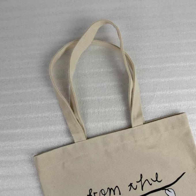 Digital Imprint Cotton Canvas Tote Bags For Office Packing Heat Transfer