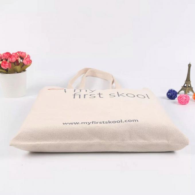 Handled Personalised Canvas Tote Bags / Custom Made Promotional Cotton Tote Bags
