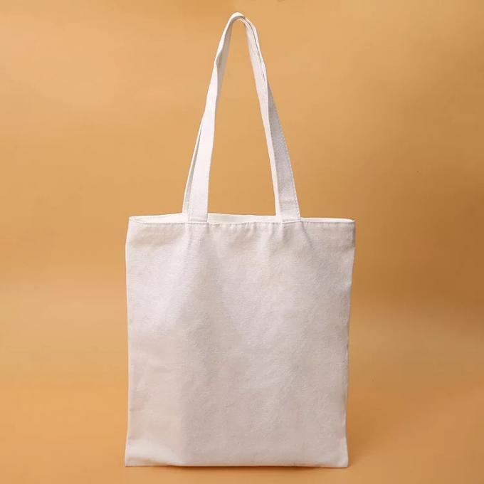 Elegant Square Canvas Tote Bags With Zipper  / Fashionable Small Reusable Canvas Bags