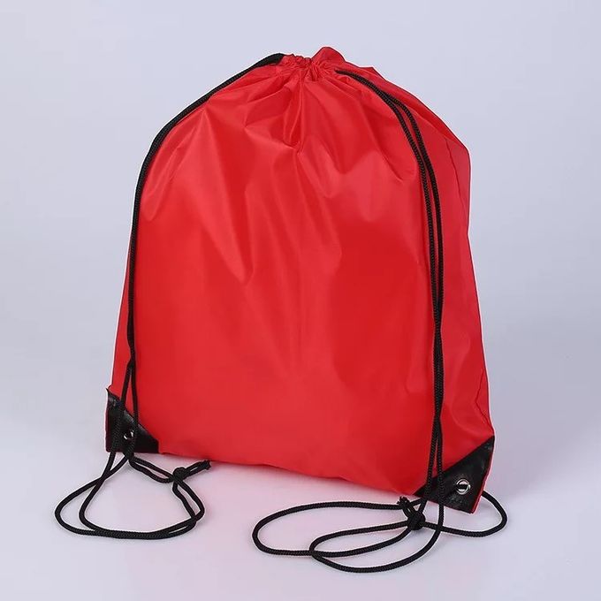 Blue Sports Drawstring Bags Personalized , Small Promotional Drawstring Sportpack