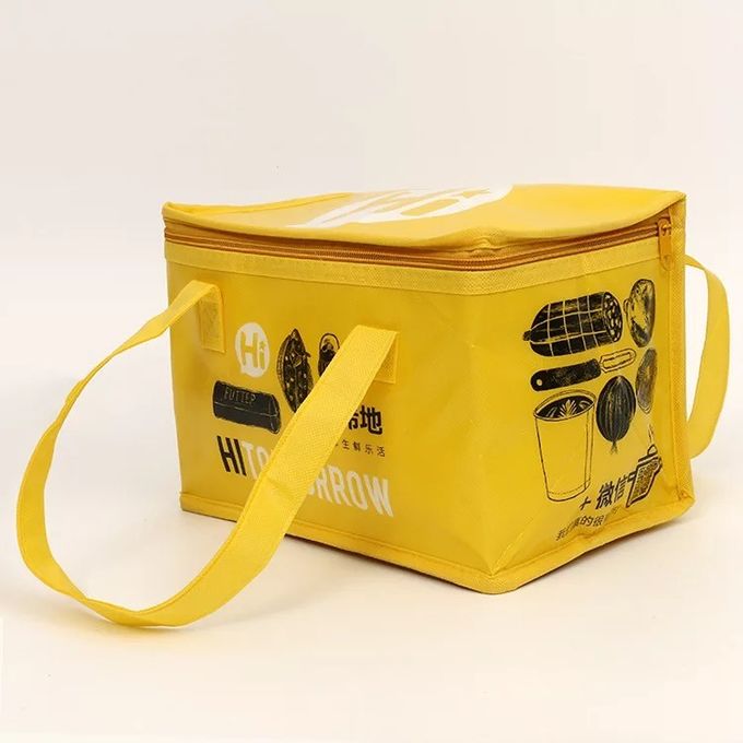 Customized Size Insulated Cooler Bags With Long Zipper Wear Resistant