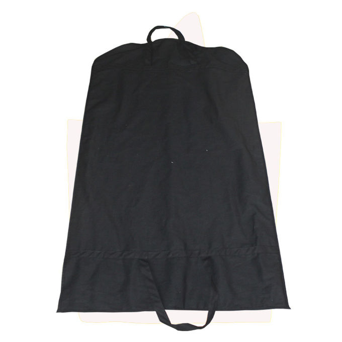 Black 90GSM Mens Suit Garment Bag With Silk - Screen Printing Hot Stamping