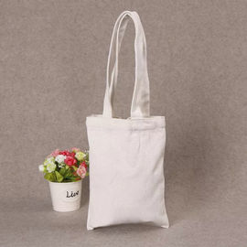 Printed Shopping Cotton Canvas Bag , Custom Logo White Cotton Tote Bag